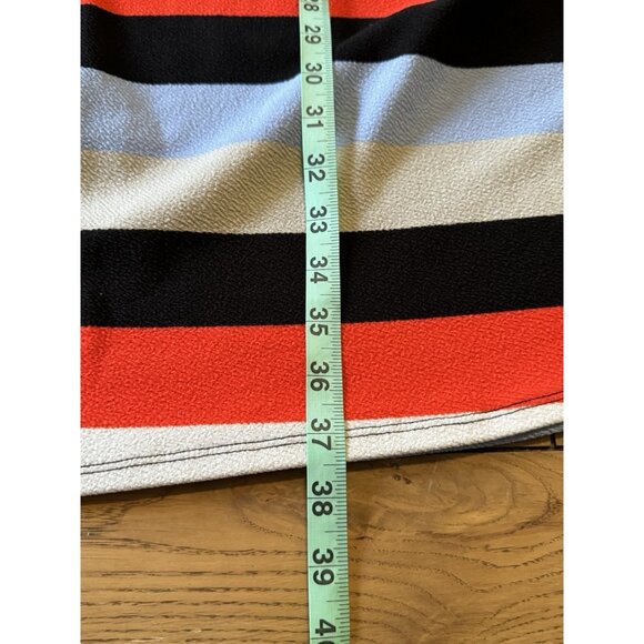 LuLaRoe Womens Amelia 70s Retro Stripes Fit Flare Dress Size Small M Preppy - Picture 3 of 9